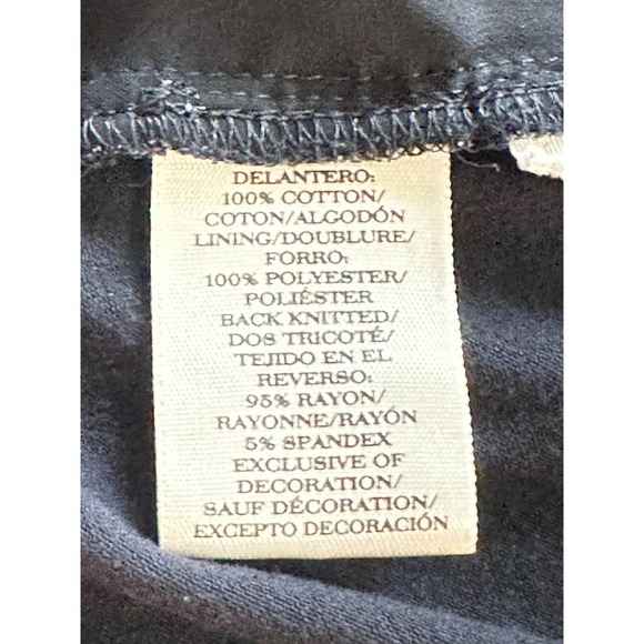 Ann Taylor Navy Sleeveless Button Down Top Eyelet Sz. XS - Picture 3 of 4